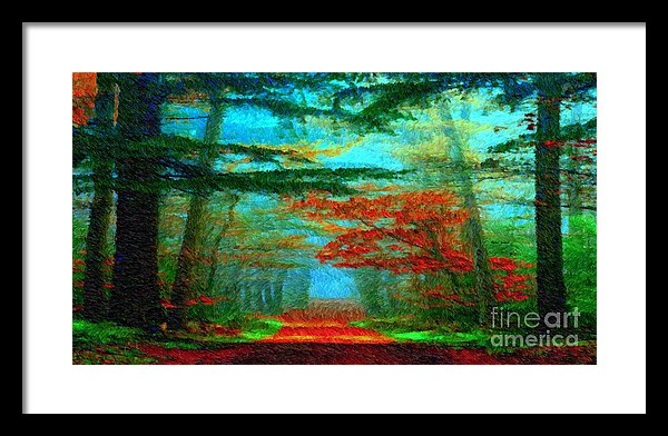 Autumn Road - Framed Print