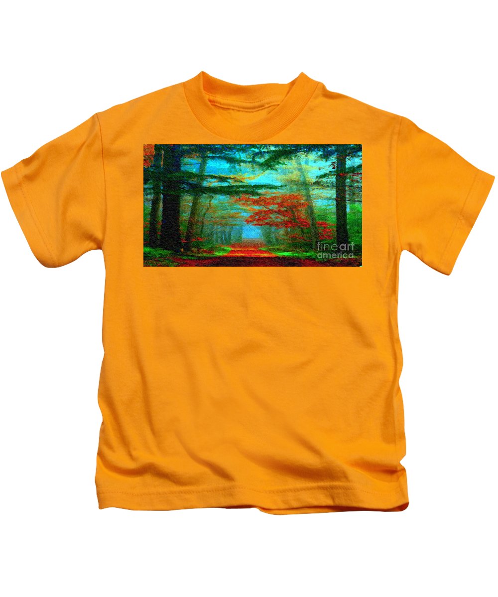 Route d'automne - T-shirt pour enfants