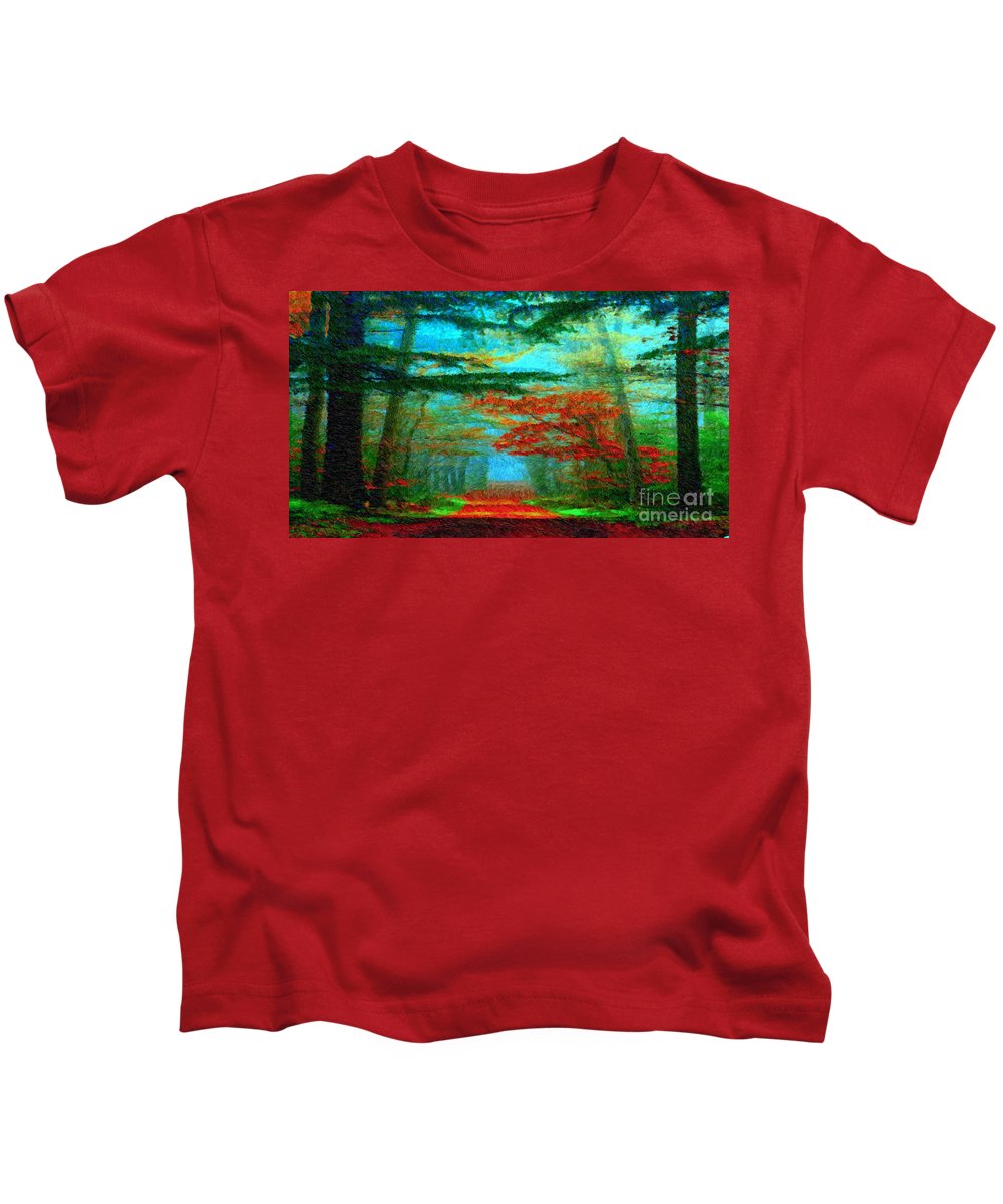 Route d'automne - T-shirt pour enfants