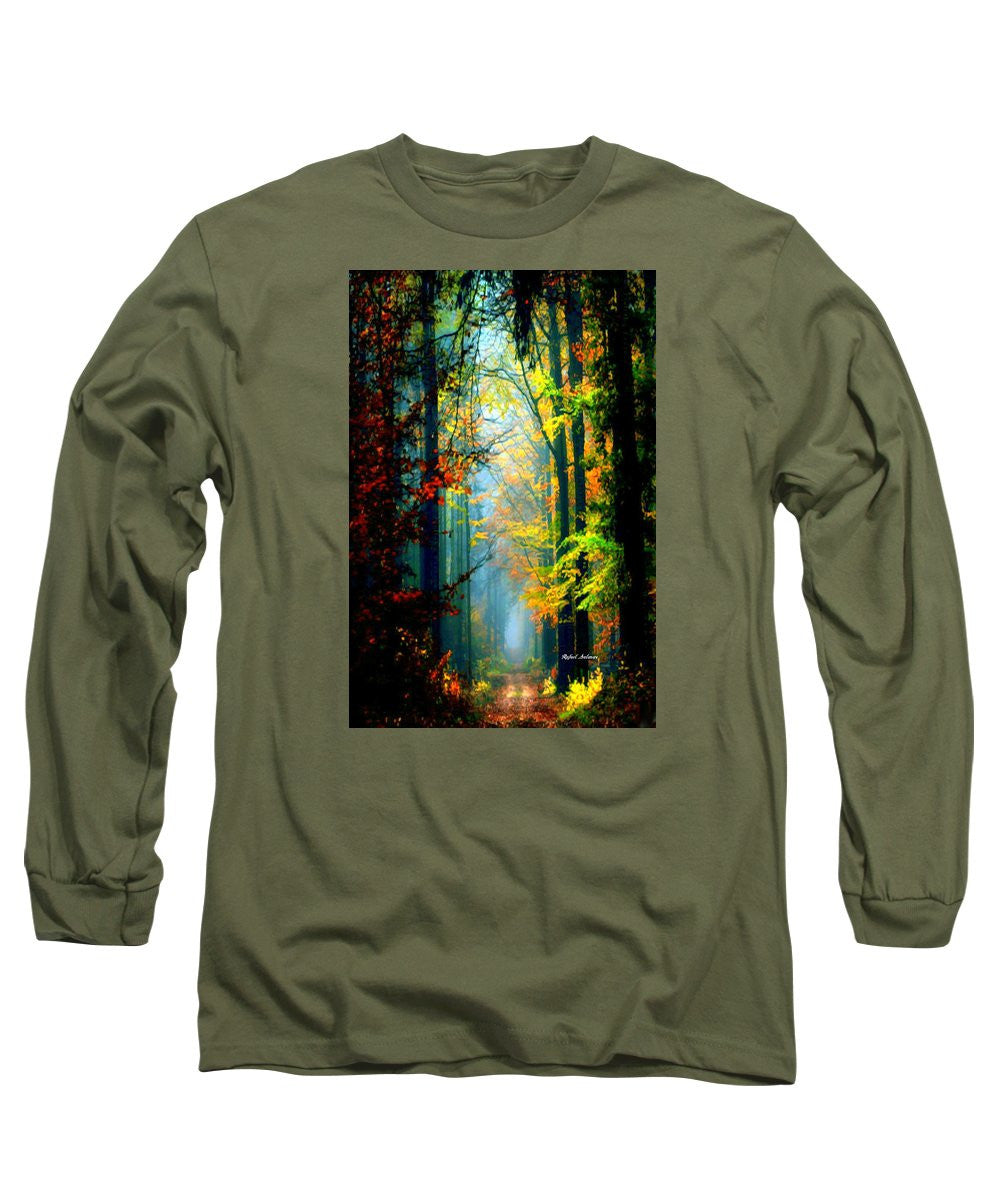 Long Sleeve T-Shirt - Autumn Trails In Georgia