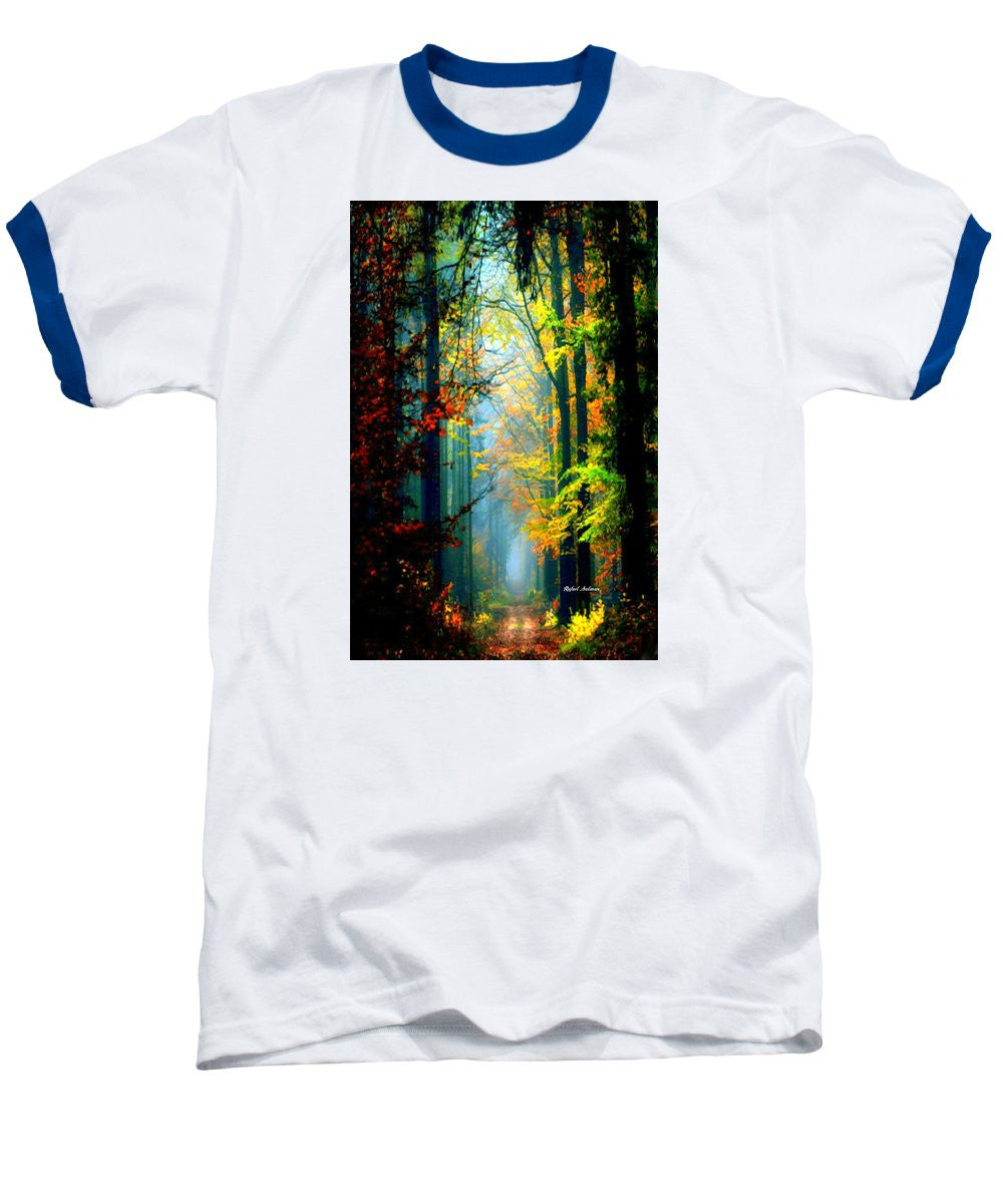 Baseball T-Shirt - Autumn Trails In Georgia