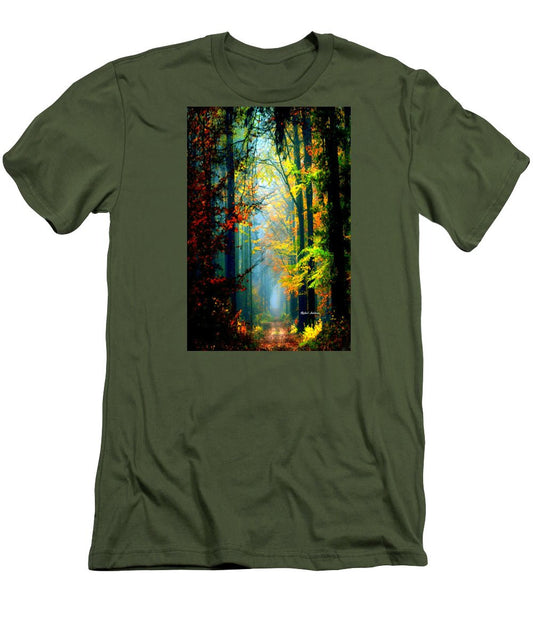 Men's T-Shirt (Slim Fit) - Autumn Trails In Georgia