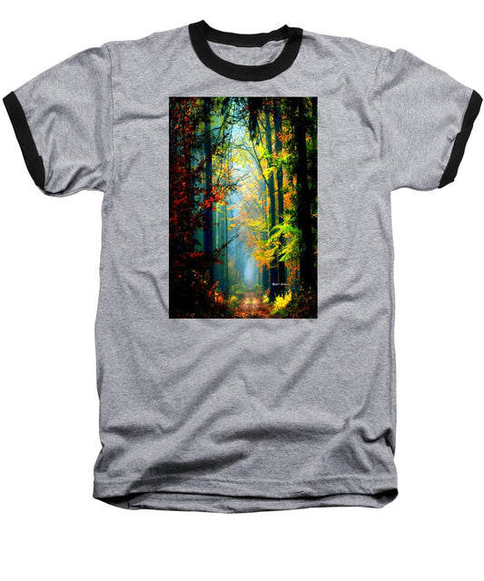 Baseball T-Shirt - Autumn Trails In Georgia