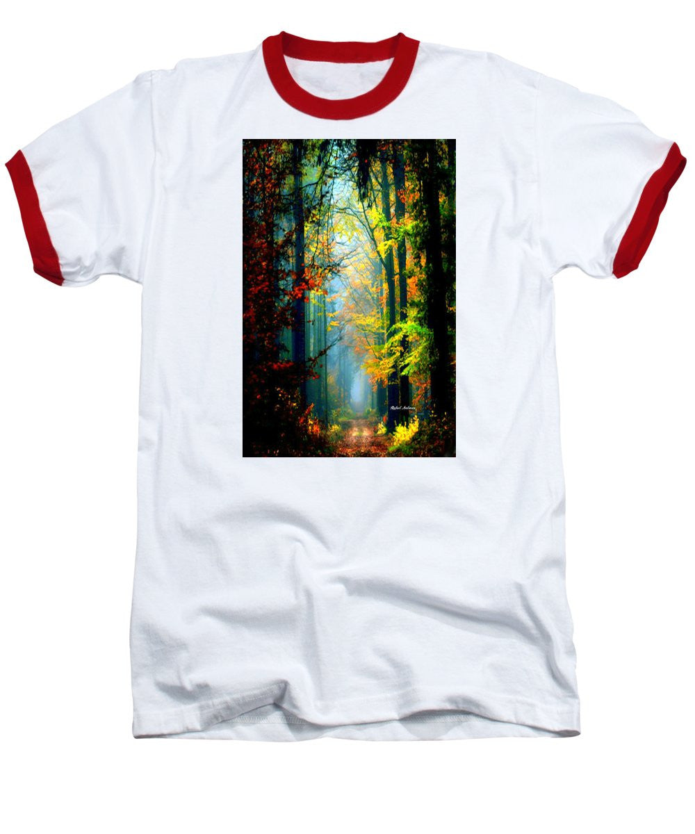 Baseball T-Shirt - Autumn Trails In Georgia