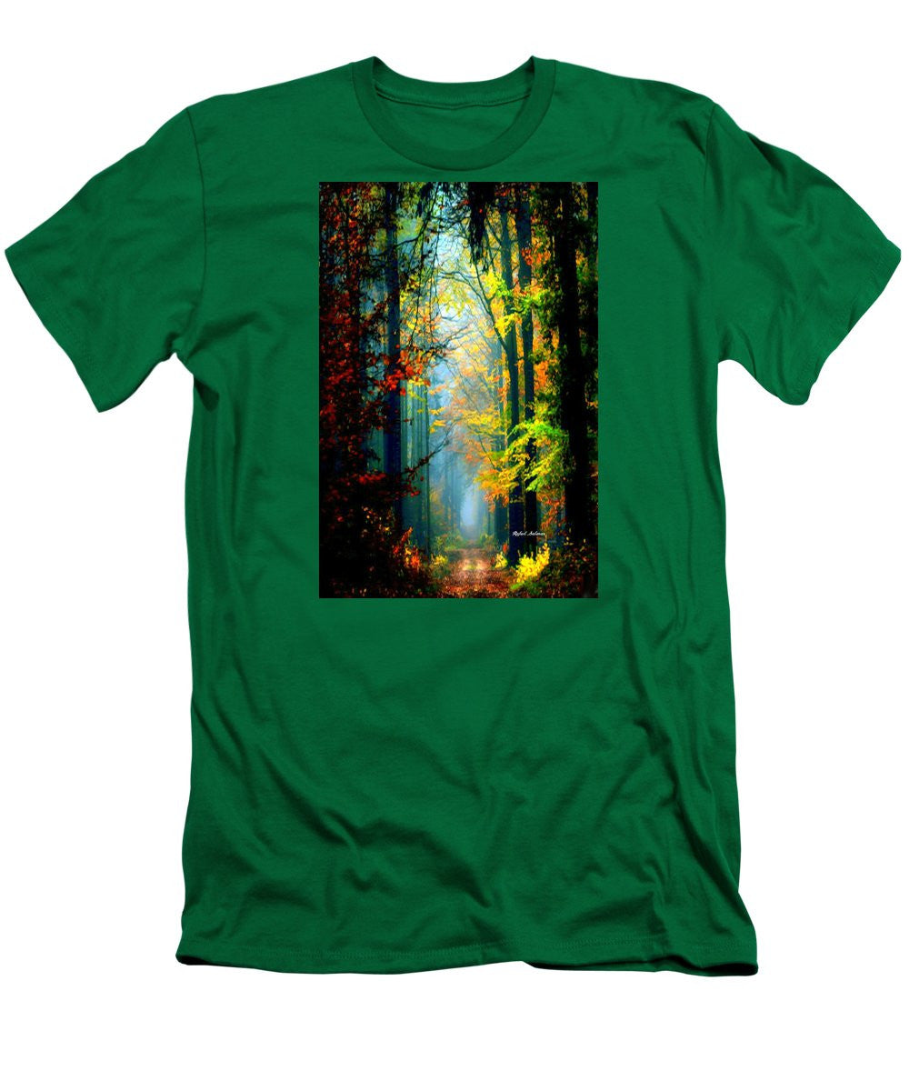 Men's T-Shirt (Slim Fit) - Autumn Trails In Georgia