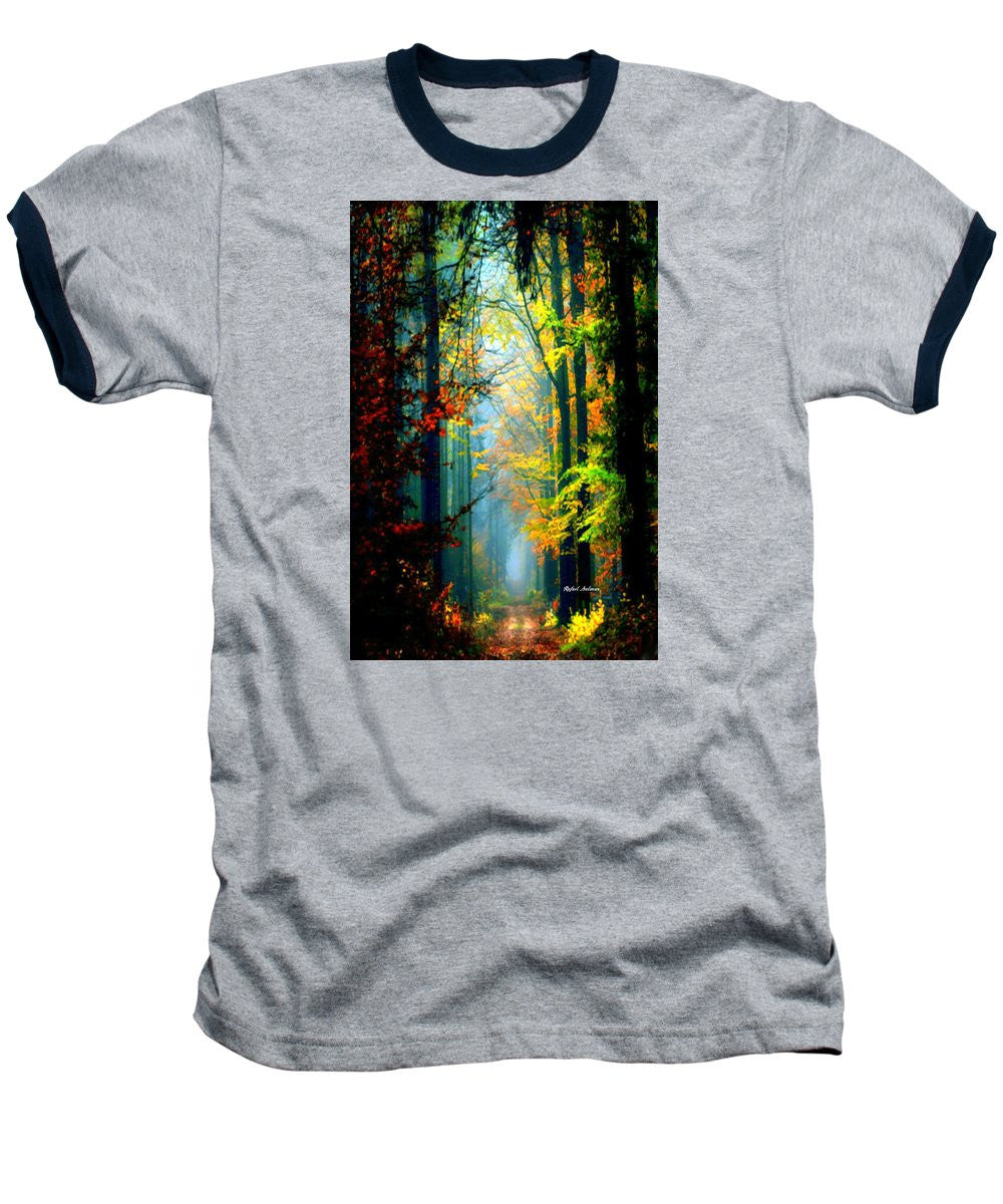 Baseball T-Shirt - Autumn Trails In Georgia