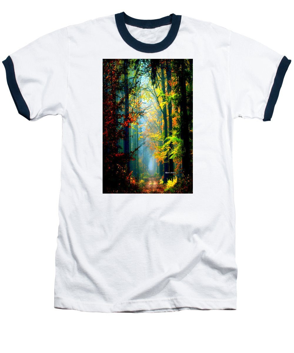 Baseball T-Shirt - Autumn Trails In Georgia