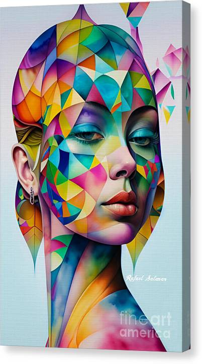 Azure Elegance - Canvas Print