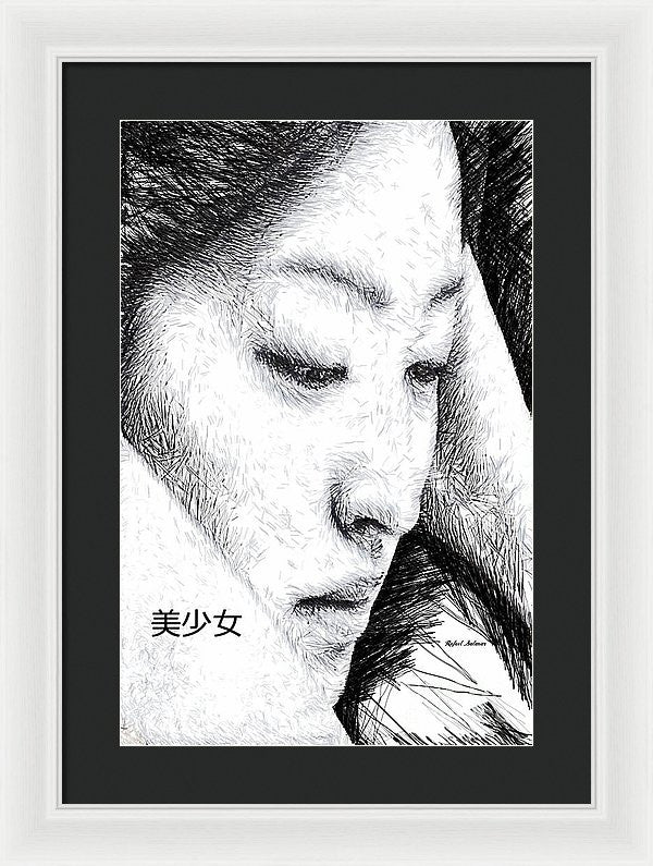 Framed Print - Beautiful Girl