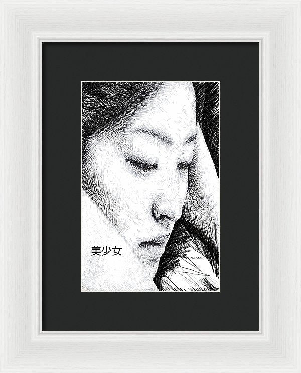 Framed Print - Beautiful Girl