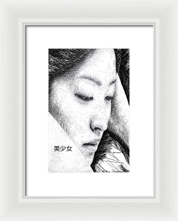 Framed Print - Beautiful Girl