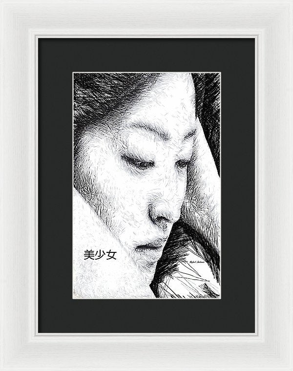 Framed Print - Beautiful Girl