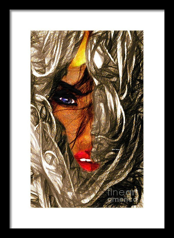 Framed Print - Behind The Veil