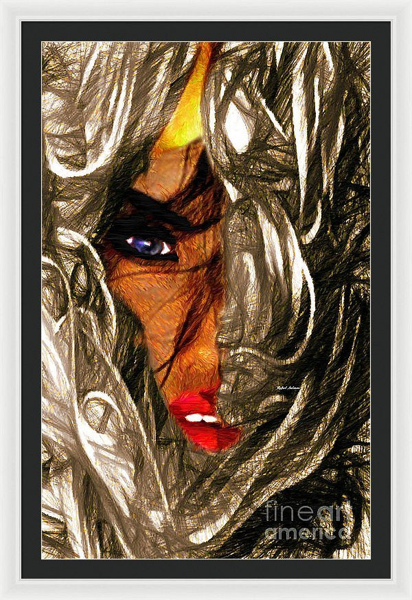 Framed Print - Behind The Veil