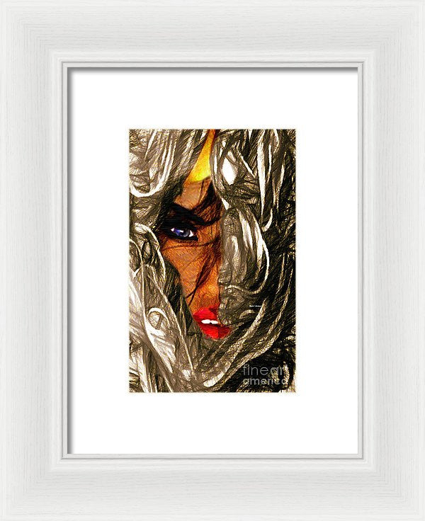 Framed Print - Behind The Veil