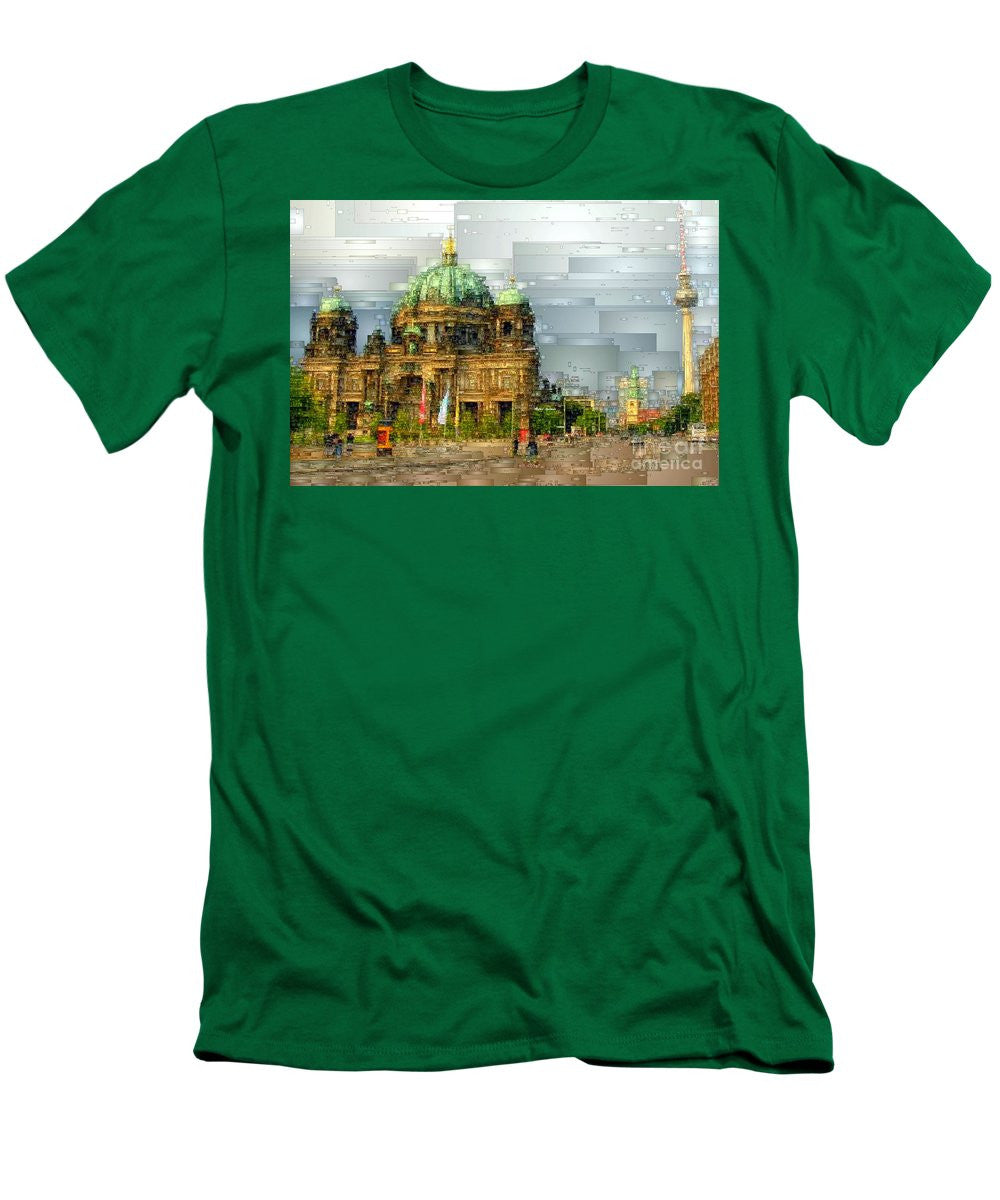 T-shirt pour homme (coupe ajustée) - Cathédrale de Berlin