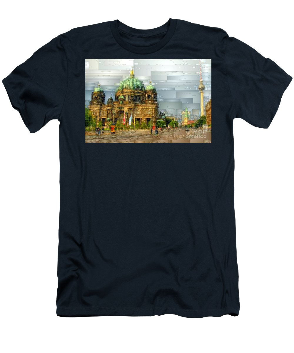 T-shirt pour homme (coupe ajustée) - Cathédrale de Berlin