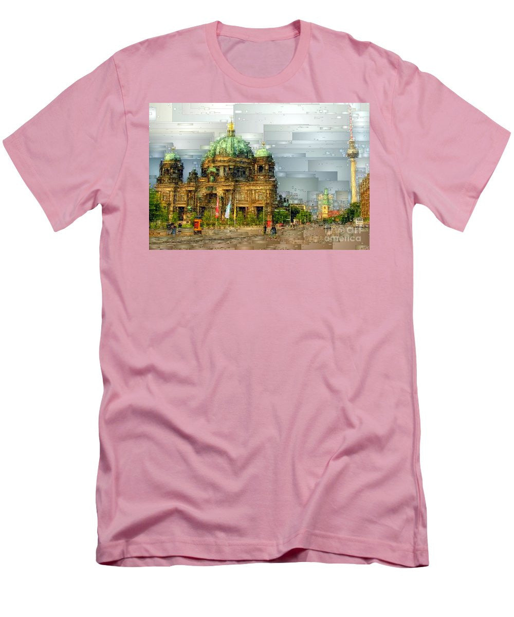 T-shirt pour homme (coupe ajustée) - Cathédrale de Berlin