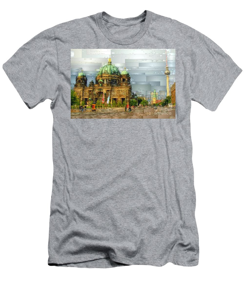 T-shirt pour homme (coupe ajustée) - Cathédrale de Berlin