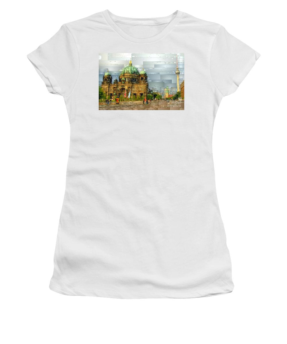 T-shirt pour femme (coupe junior) - Cathédrale de Berlin