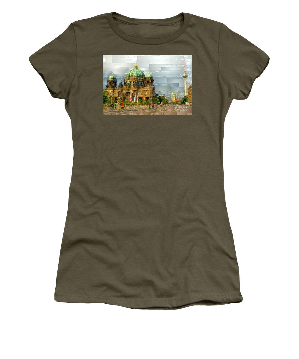 T-shirt pour femme (coupe junior) - Cathédrale de Berlin