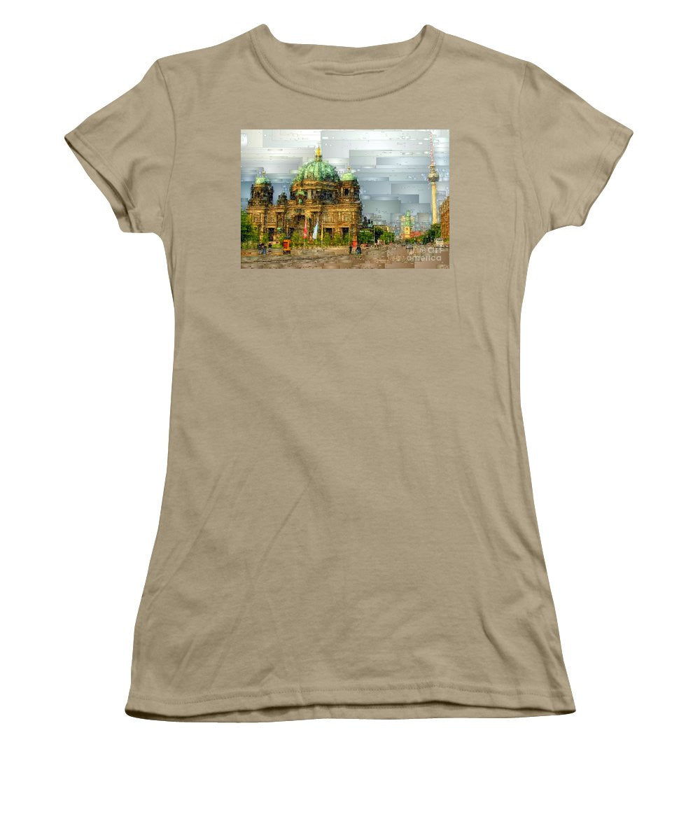 T-shirt pour femme (coupe junior) - Cathédrale de Berlin