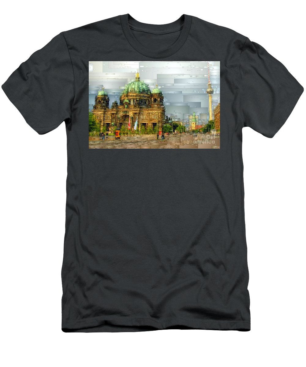 T-shirt pour homme (coupe ajustée) - Cathédrale de Berlin