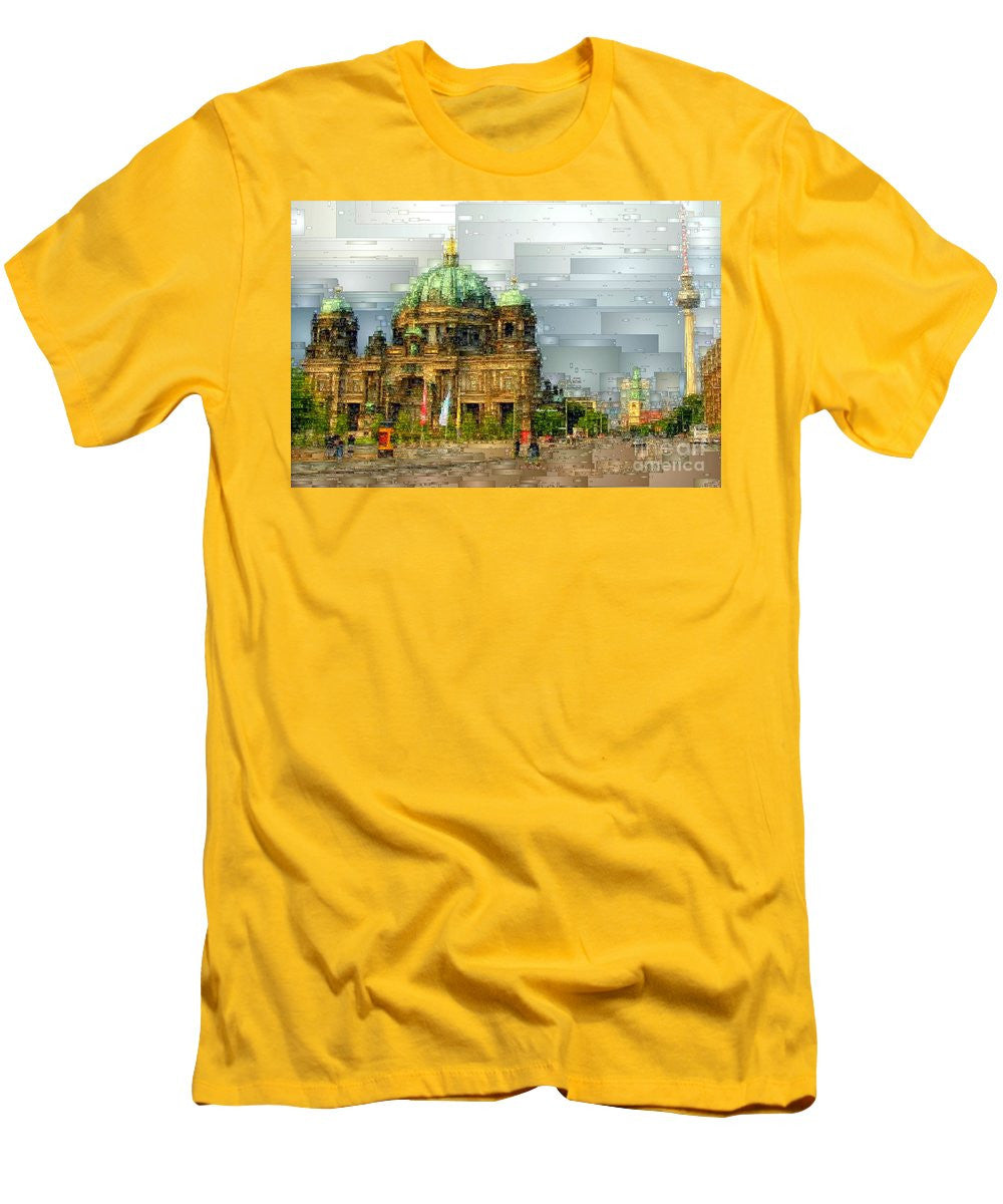 T-shirt pour homme (coupe ajustée) - Cathédrale de Berlin