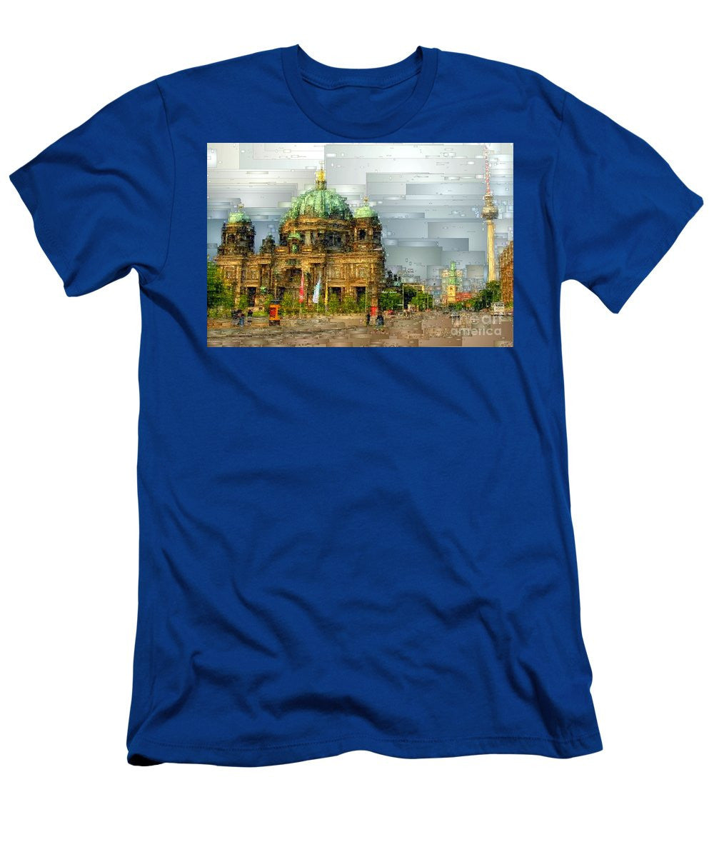 T-shirt pour homme (coupe ajustée) - Cathédrale de Berlin