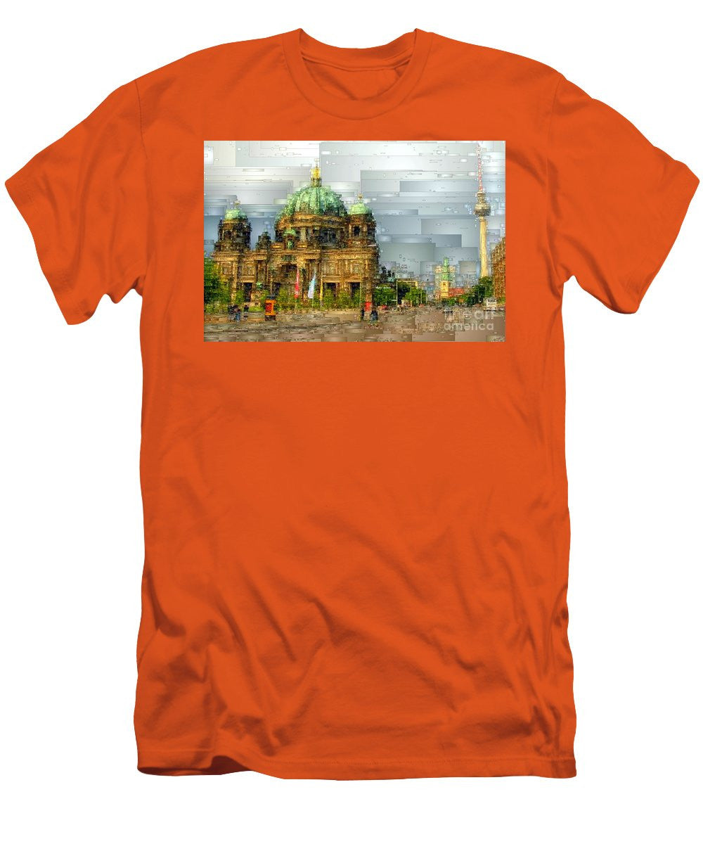 T-shirt pour homme (coupe ajustée) - Cathédrale de Berlin