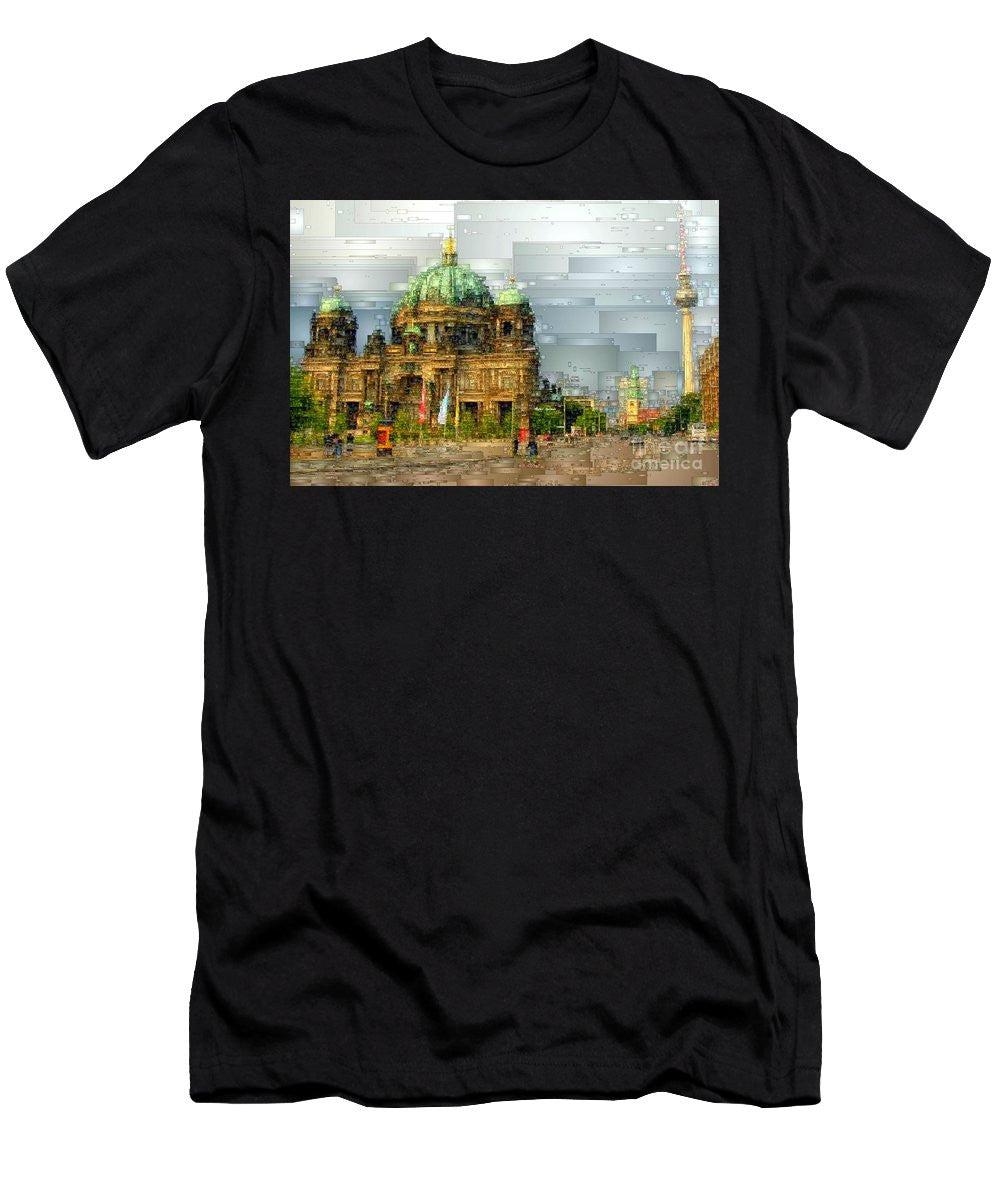 T-shirt pour homme (coupe ajustée) - Cathédrale de Berlin