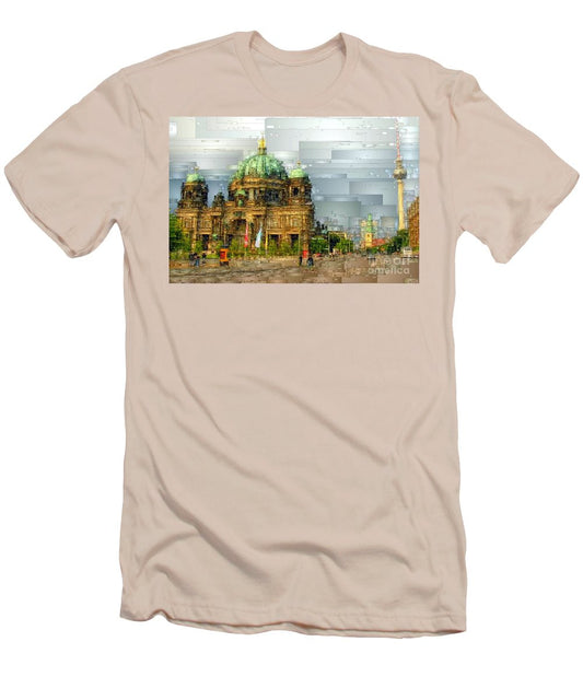 T-shirt pour homme (coupe ajustée) - Cathédrale de Berlin