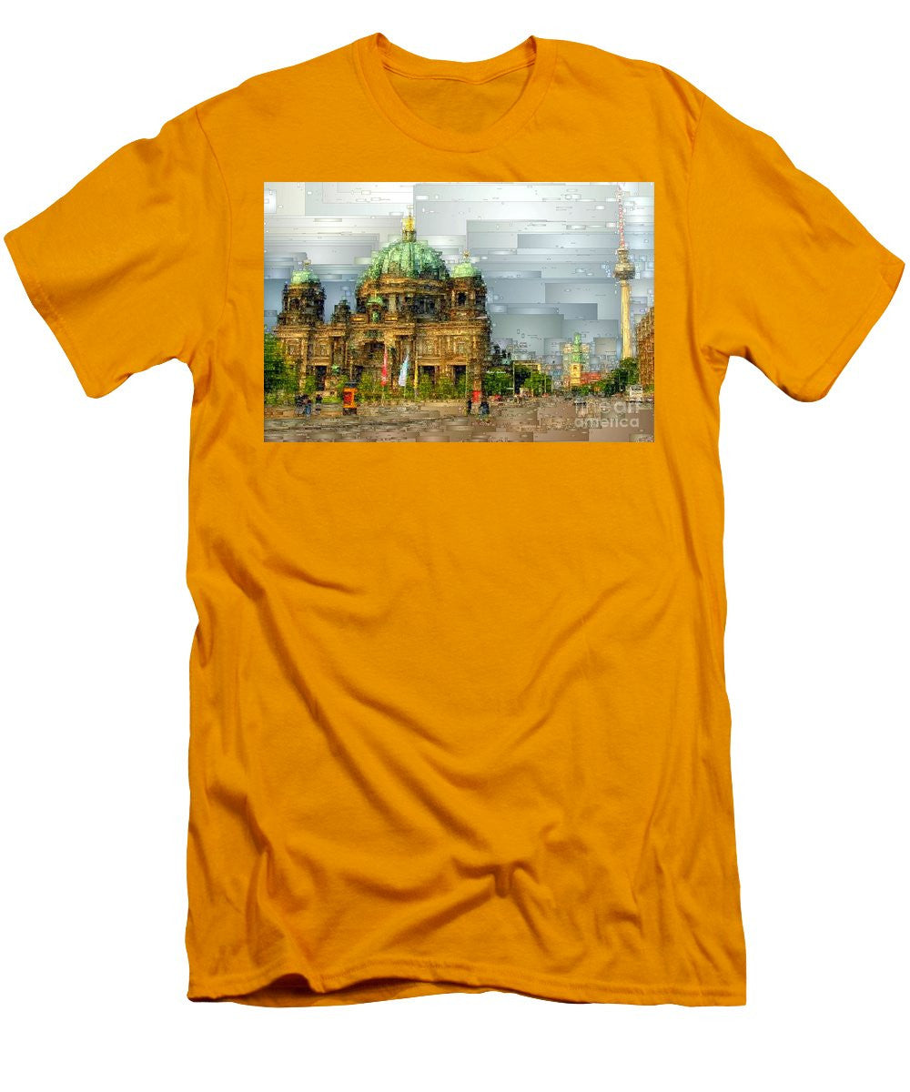 T-shirt pour homme (coupe ajustée) - Cathédrale de Berlin