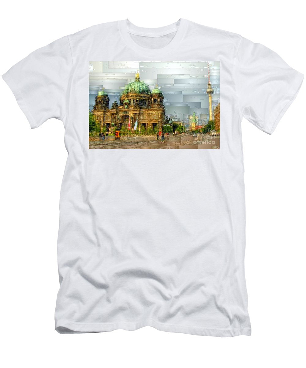 T-shirt pour homme (coupe ajustée) - Cathédrale de Berlin