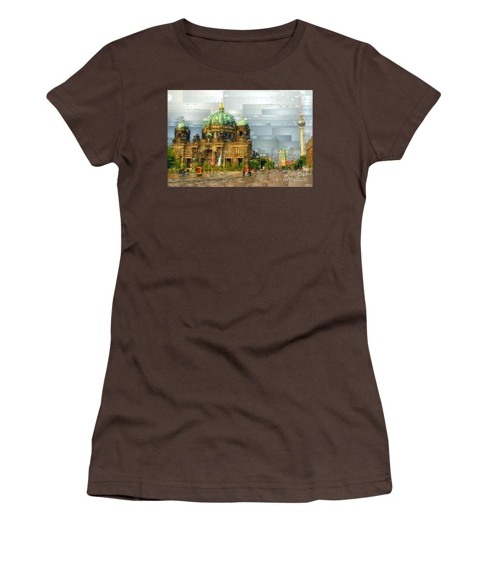 T-shirt pour femme (coupe junior) - Cathédrale de Berlin