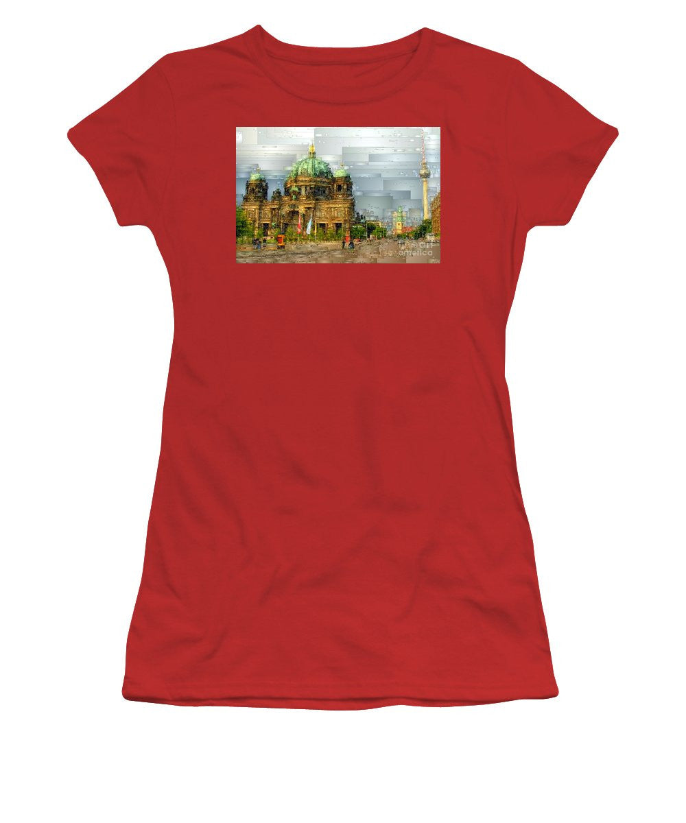 T-shirt pour femme (coupe junior) - Cathédrale de Berlin