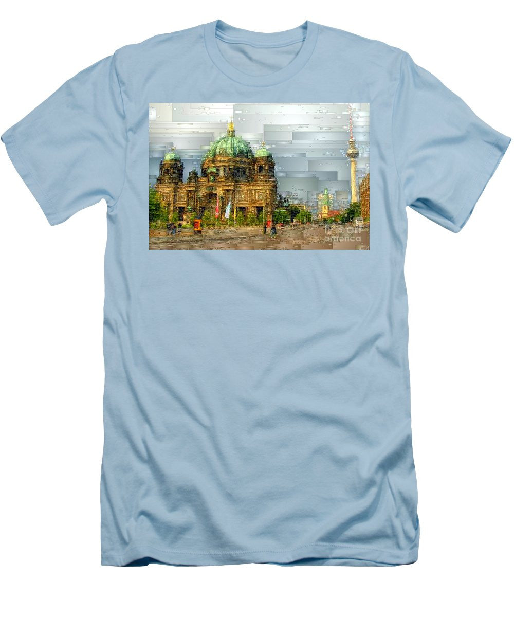 T-shirt pour homme (coupe ajustée) - Cathédrale de Berlin