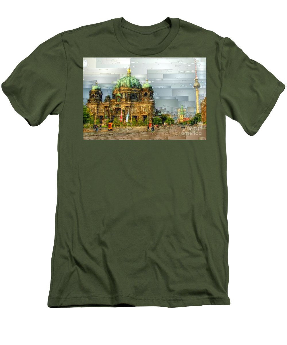 T-shirt pour homme (coupe ajustée) - Cathédrale de Berlin