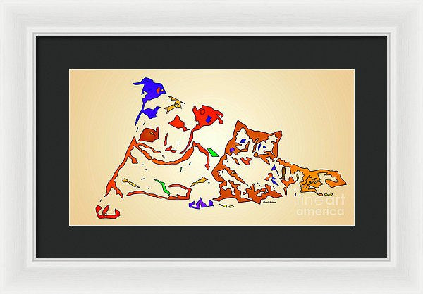 Framed Print - Best Buddies. Pet Series