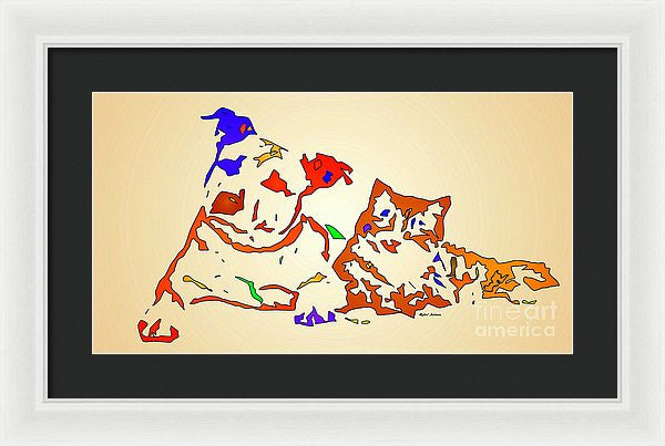 Framed Print - Best Buddies. Pet Series