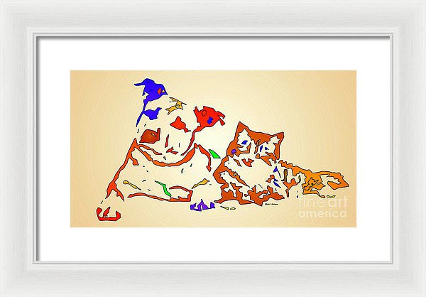 Framed Print - Best Buddies. Pet Series