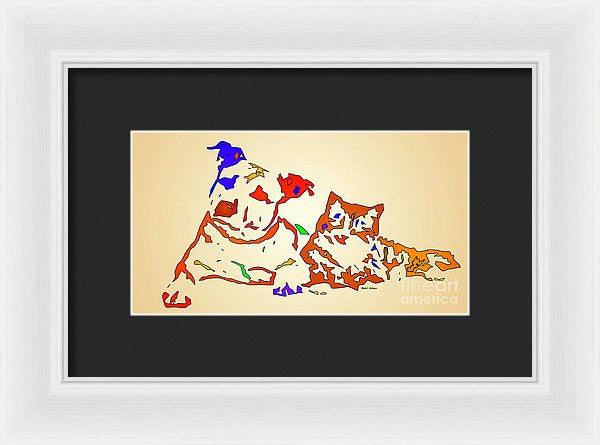 Framed Print - Best Buddies. Pet Series