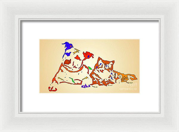 Framed Print - Best Buddies. Pet Series