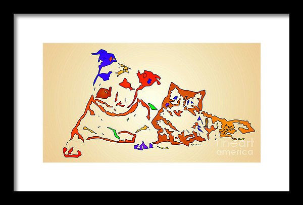 Framed Print - Best Buddies. Pet Series