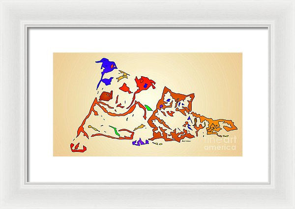 Framed Print - Best Buddies. Pet Series