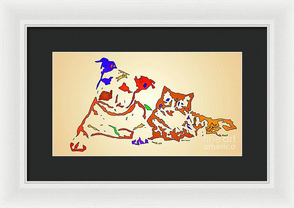 Framed Print - Best Buddies. Pet Series