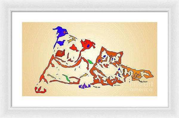 Framed Print - Best Buddies. Pet Series