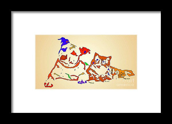 Framed Print - Best Buddies. Pet Series