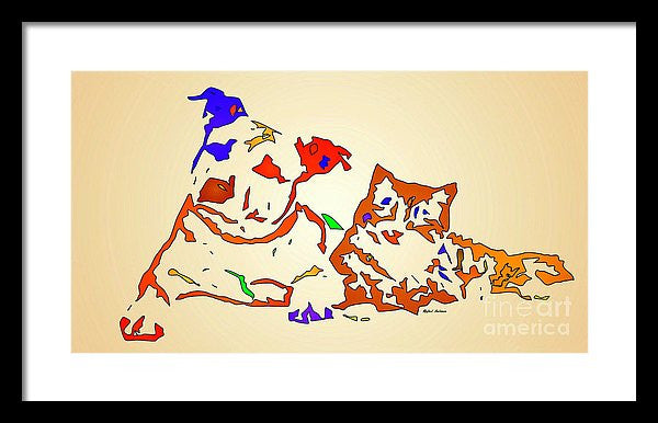 Framed Print - Best Buddies. Pet Series