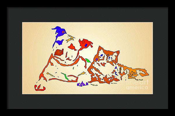 Framed Print - Best Buddies. Pet Series